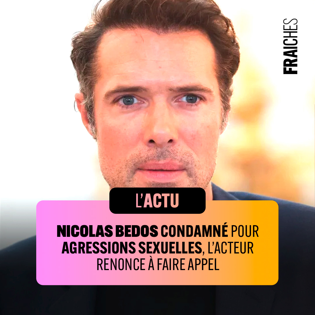 Nicolas Bedos, condamné en octobre dernier à 1 an de prison pour agression sexuelle sur deux femmes, renonce son procès en appel. Son avocat a déclaré que cette décision visait à «permettre à chacune et chacun de pouvoir tourner la page» et «dans un souci d’apaisement ».