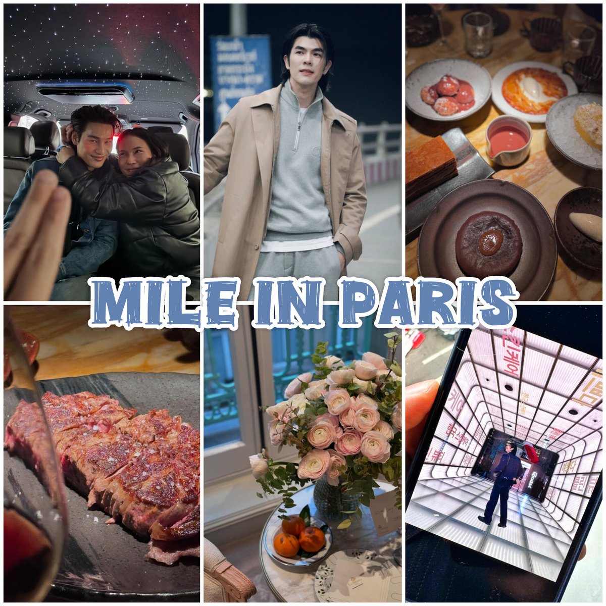 MilePhakphumFFC's tweet photo. Even though I'm sad not to be able to go to the capital, it's always a great pleasure to see photos of you in Paris.🥹😍

Enjoy Paris P'Mile 🫶💚💚

@milephakphum 
#MilePhakphum https://t.co/VUluK0u9oT