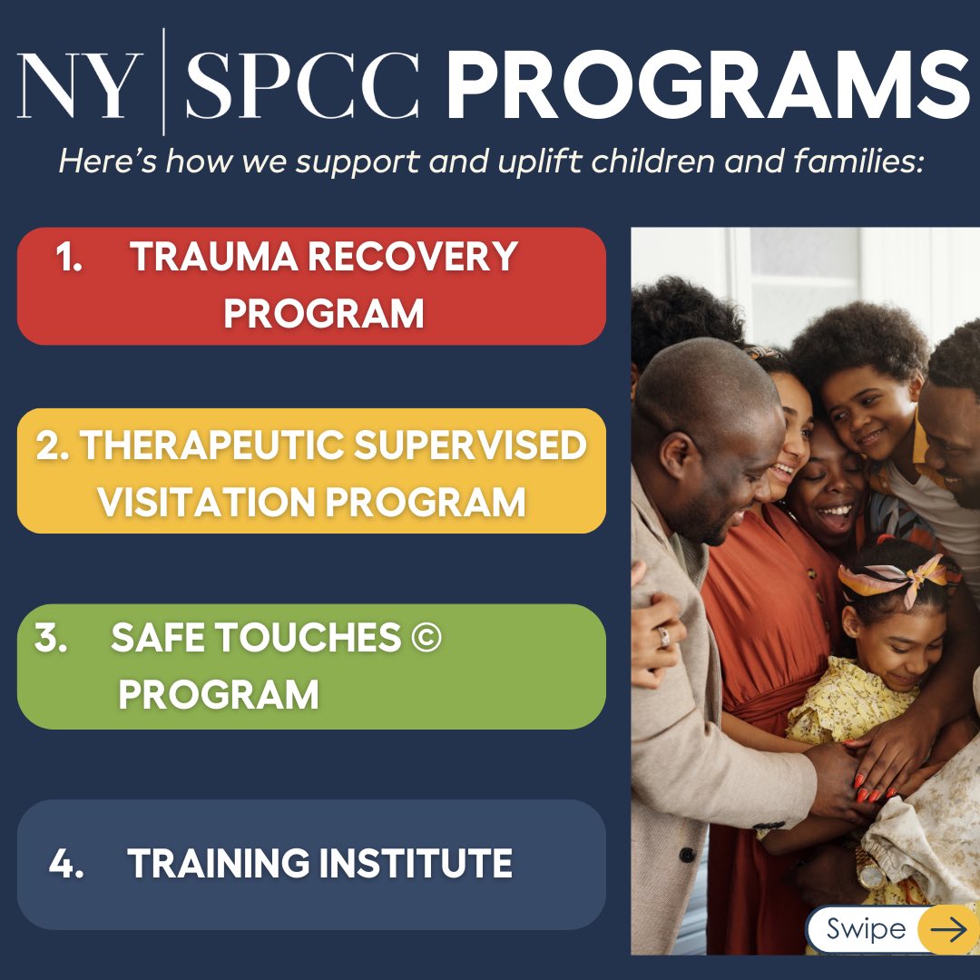 At the NYSPCC, we provide children and families with critical services like trauma counseling, supervised visitation, family support, and prevention education — all free of charge! Every child and family deserves the chance to heal and grow in a safe and supportive environment.
