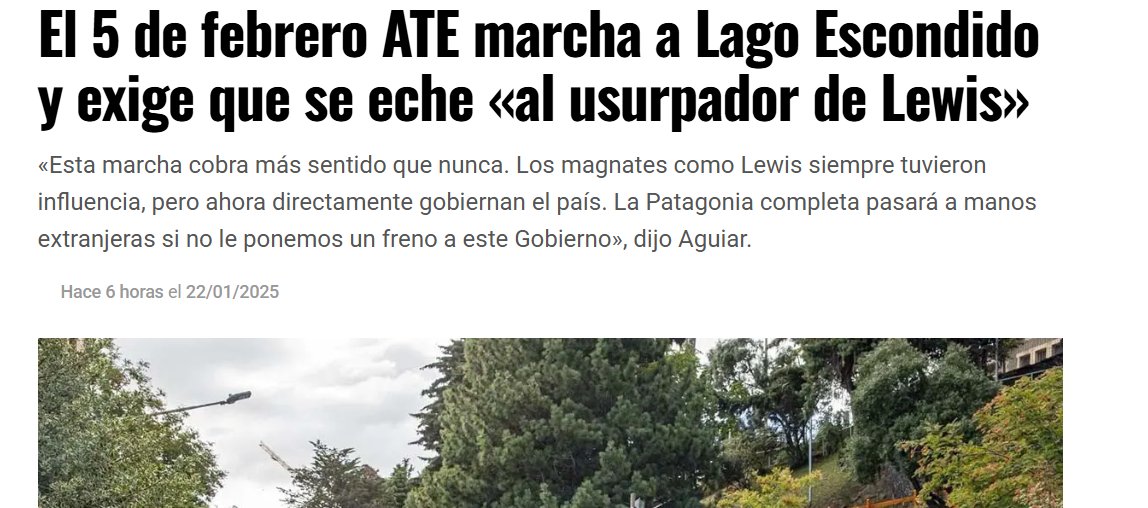 NSuarezColman's tweet photo. Las lacras de ATE comandados por @rodoaguiar planean marchar a Lago Escondido para invadir la propiedad privada.
Sepan que voy a estar presentando la denuncia penal.
La argentina del futuro comienza sin mafias, sin extorsiones y sin simios que pongan palos en la rueda. https://t.co/UWo5WUoy7O