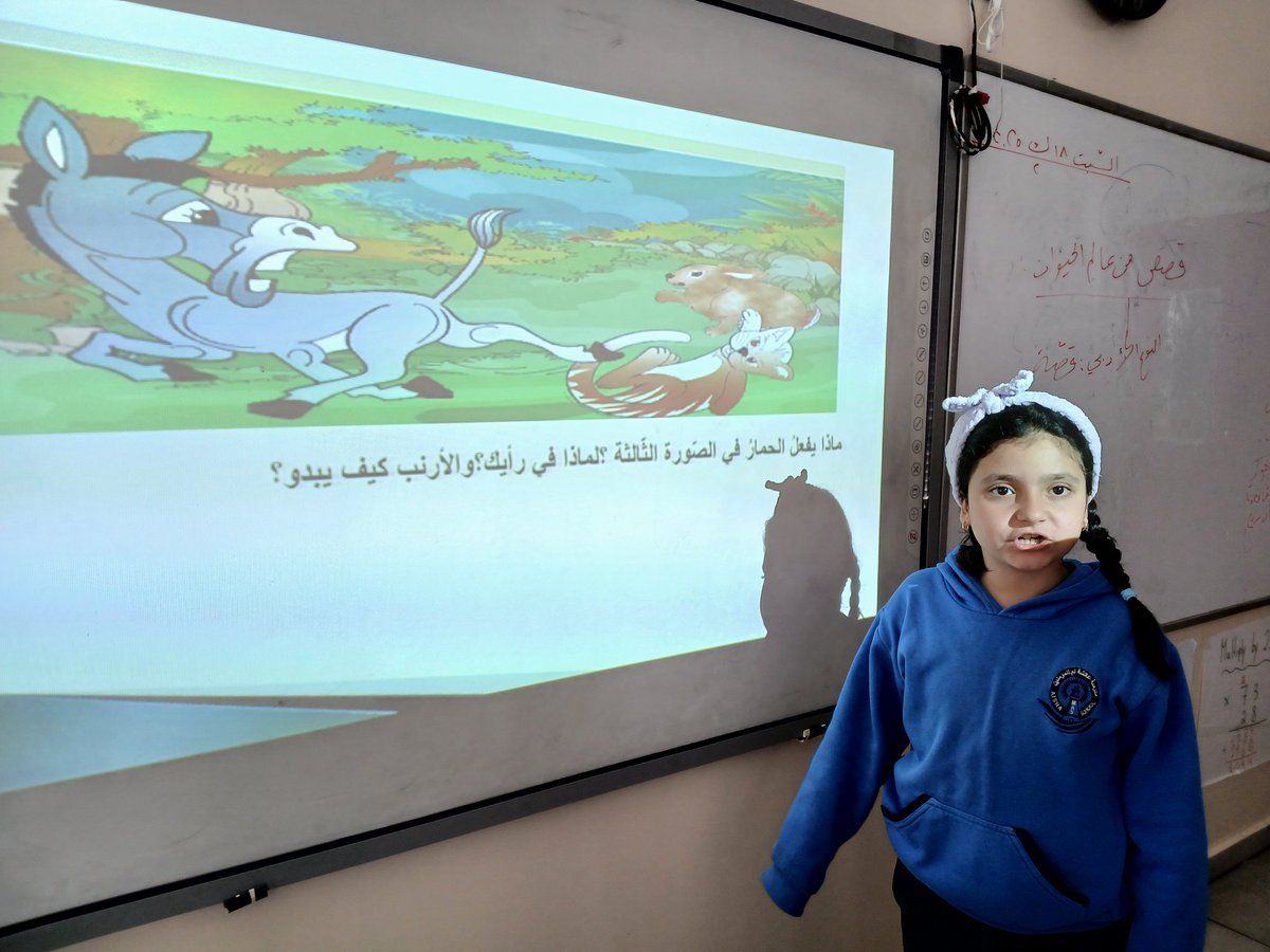 <a href="/MakAishaSchool/">MakAishaSchool</a> <a href="/MahfouzSahar/">Sahar Mahfouz</a> 
وفق استراتيجية "أشاهد_أفكّر_أناقش" تمّ استقراء المستندات البصريّة الثّابتة، ومن خلال طرح الأسئلة توصّلوا إلى عنوان المحور"قصص من عالم الحيوان".
#متعلّمو_الصّفّ_الرّابع