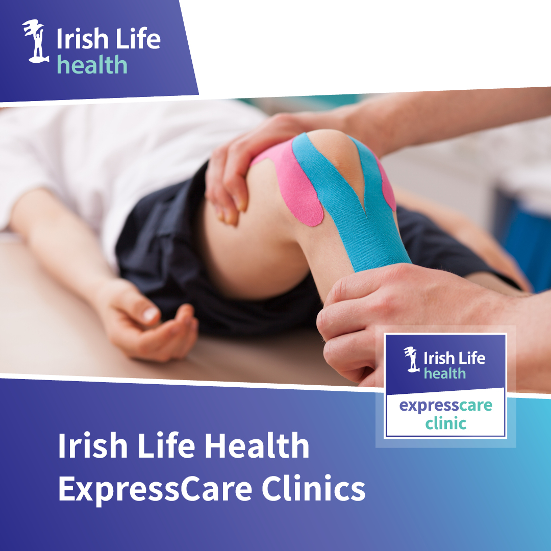 Accidents don’t wait for an appointment.
We’re there for express care. For stitches, burns, breaks and more. Visit an Irish Life Health ExpressCare Clinic today.
ExpressCare Clinic service provided by Affidea Diagnostics Ireland Limited.