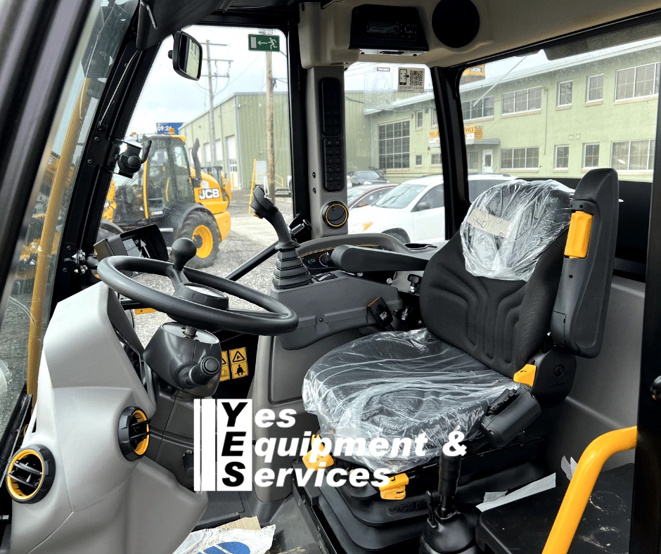 When you find yourself in the seat of this 2024 JCB TM320 AGRI Articulated Telescopic Wheel Loader, you'll also find a more productive your work day. Permanent four-wheel drive has a way of doing that. Learn more at bit.ly/3NMnGpP.