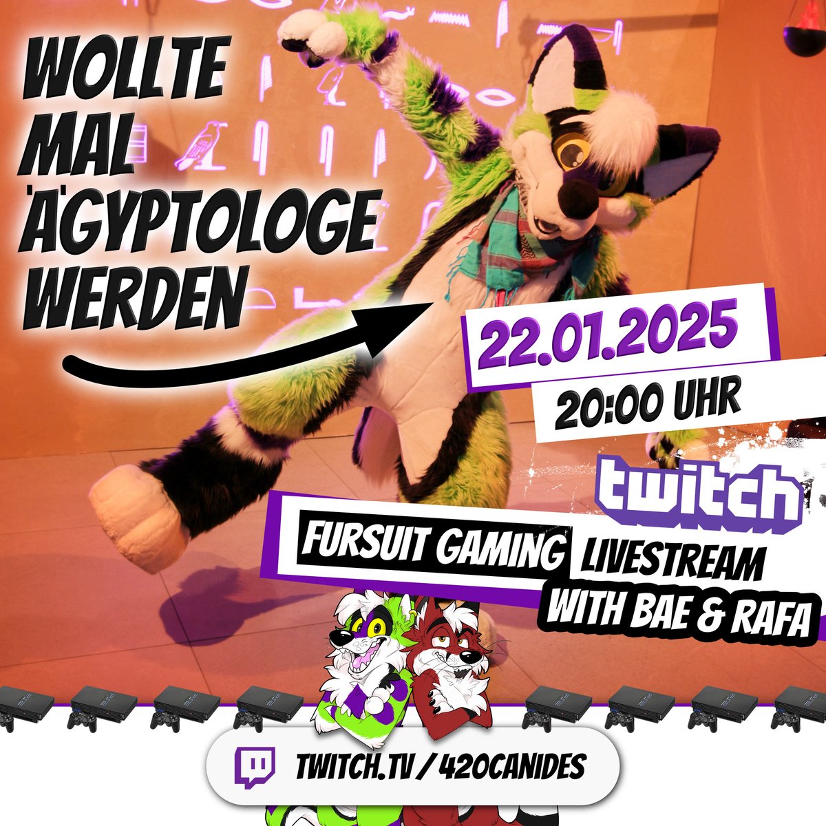 420CANIDES's tweet photo. Heute Abend haben wir vor, mit euch Sims zu spielen. 
➡️ https://t.co/EBKWcfWf77 um 20:00 Uhr

#HighEntertainment
#Twitch
#FurryTwitch
#Livestream
#Furry
#Fursuiter
#FursuitGaming
#StreamenImFursuit https://t.co/XAI8G8W00J