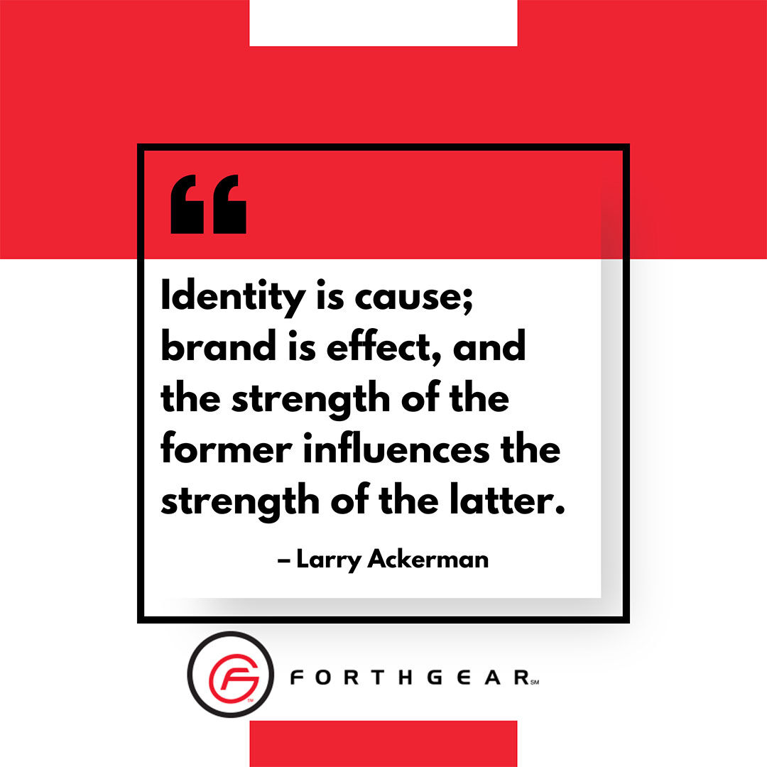 FORTHGEAR's tweet photo. Thinking about updating your #brandidentity in 2025? 🤔 If so, let this quote by Larry Ackerman guide the shifts and changes you plan on making! 

#WednesdayWisdom #Forthgear #BrandIdentityDevelopment #BrandingPartner #BrandBuilding101 https://t.co/wSr2rZuuLX