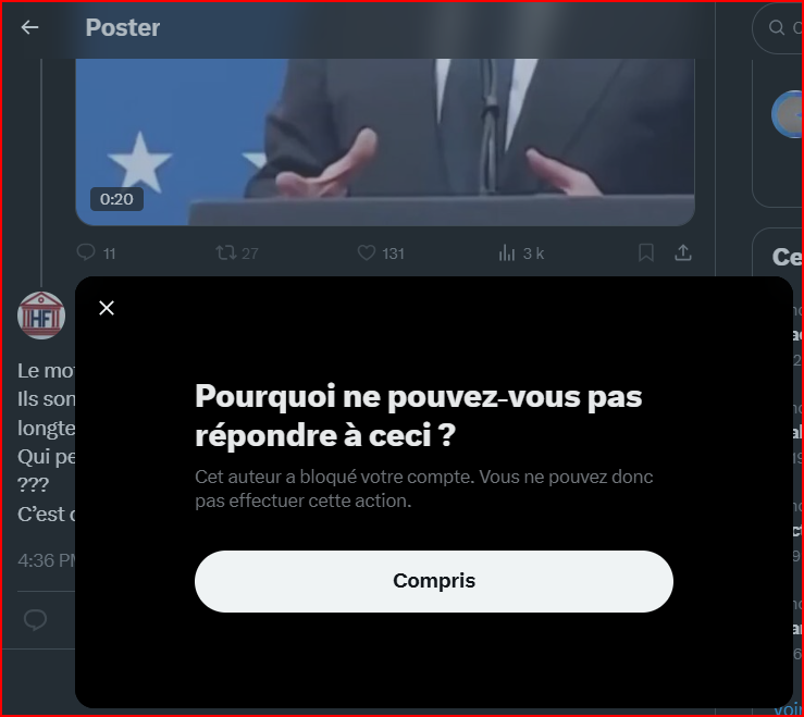 Azl_FR's tweet image. Le paradoxe @verity_france. 
Une indignation à géométrie variable et l'impossibilité d'accepter la moindre nuance sur un sujet.
Sinon ? Vous êtes bloqué et vous ne pourrez plus répondre.
C'est leur définition "particulière" de la liberté d'expression j'imagine.