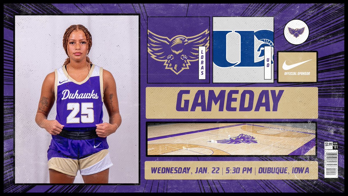 Time to STICK IT TO the Spartans 😈

🆚 University of Dubuque 
🕠 5:30 PM
📍 Dubuque, Iowa 
⛹️‍♀️ Lillis Court 
📺 bit.ly/4hrI1xu
📊 bit.ly/3UF6syH

#GoDuhawks