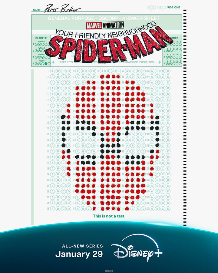 Eerste teaserposter van Your Friendly Neighborhood Spider-Man op Disney Plus België 
