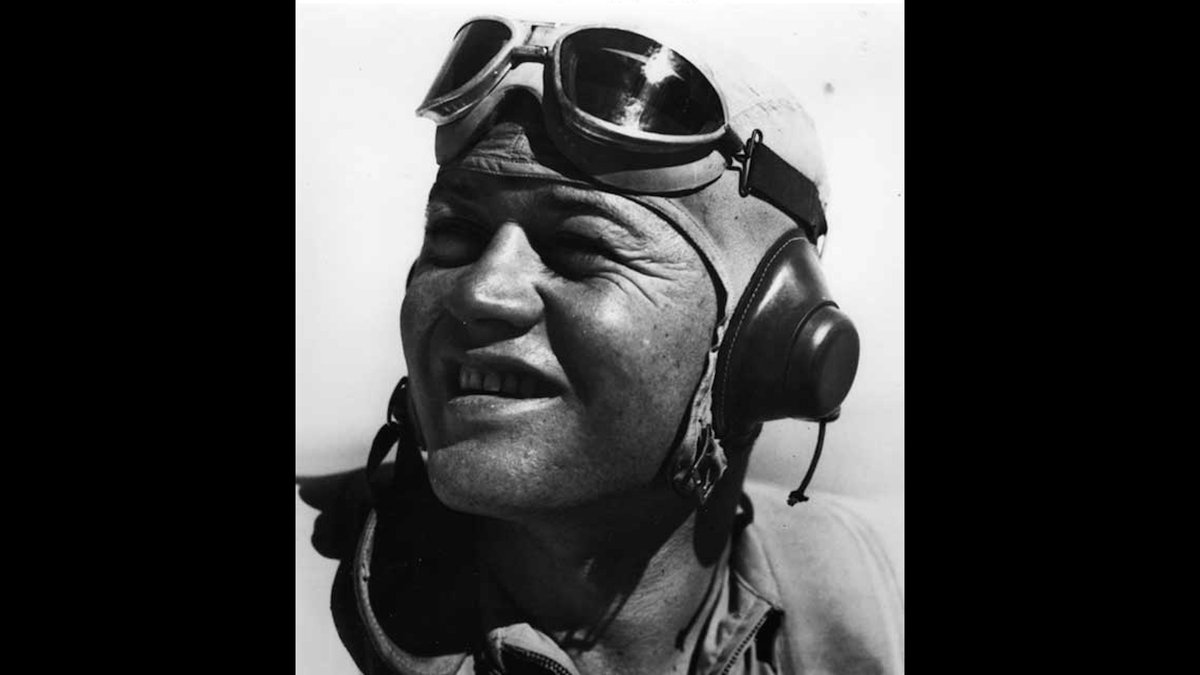 SFRProductions's tweet photo. Greg “Pappy” Boyington, Black Sheep Squadron, VMF-214 - During our trip we had to make a stop on Vella Lavella the home of the Black Sheep. Tour video on my YouTube page https://t.co/mcQlcbsfhr

#usmc #worldwar2 #wwii #sfrproductions #historyadventures #history #Military https://t.co/pw0jDN3wOb