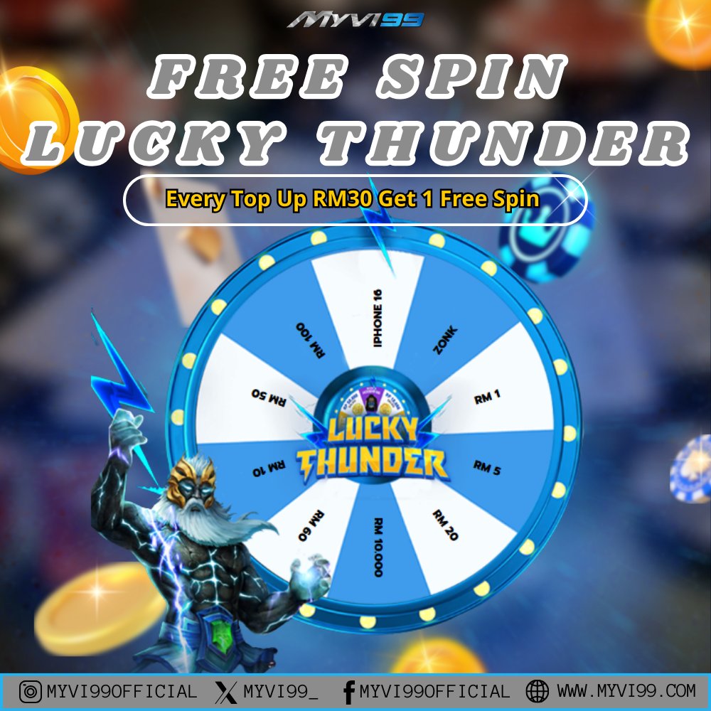 MYVI99_'s tweet photo. Here’s how to get started:
✅ Sign up or log in to Myvi99.
✅ Navigate to the Lucky Spin section.
✅ Enjoy your FREE spin and celebrate the rewards! 🎉
Take a chance—you’ve got nothing to lose and everything to gain! 🚀🍀 #LuckySpin #Myvi99Wins #TrustedCasino https://t.co/LQpliEVT0V
