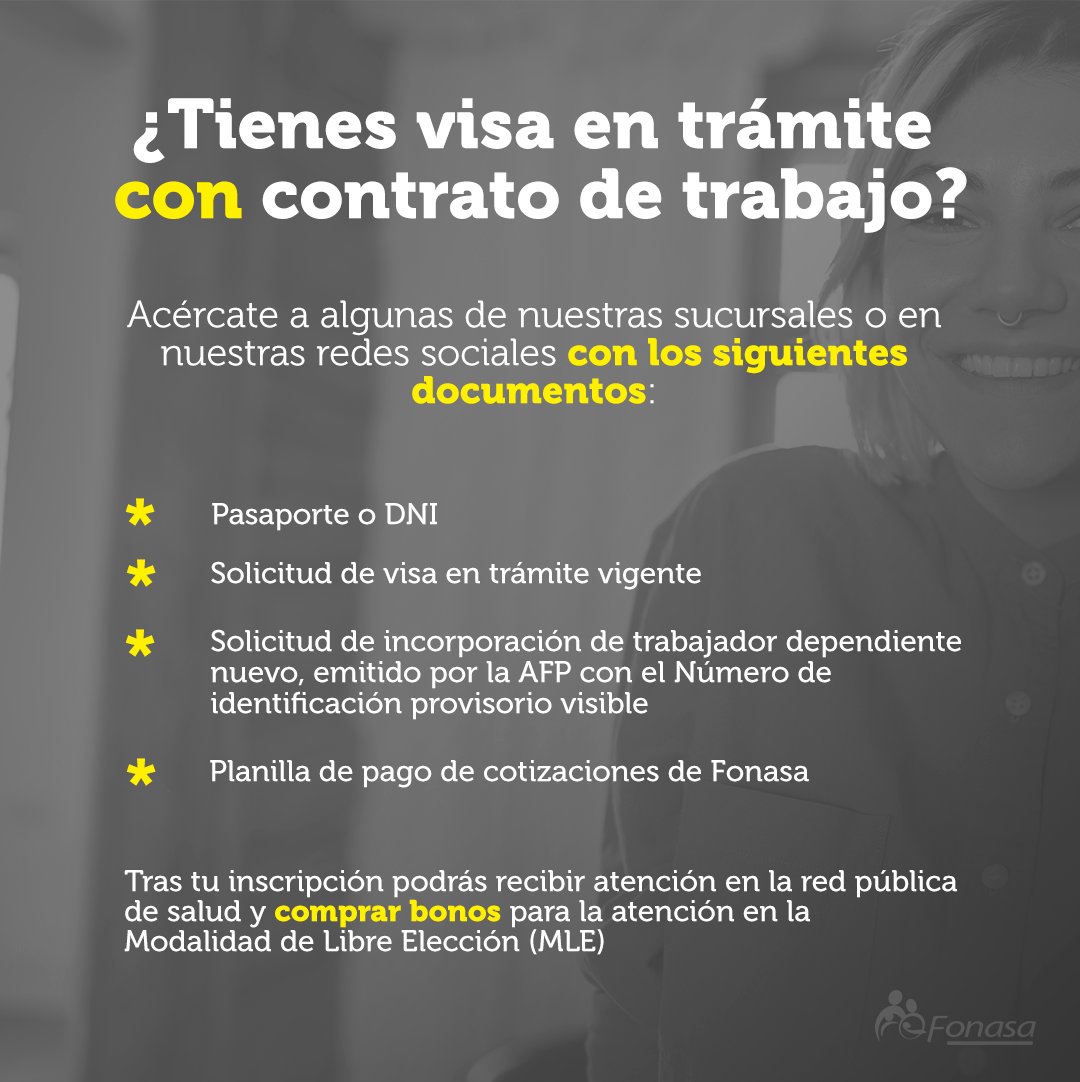 Fonasa's tweet photo. 📌Independiente de tu situación actual, puedes inscribirte en #Fonasa para obtener acceso a las prestaciones de salud.

📋 Para conocer los requisitos sigue este paso a paso para #extranjeros en condición irregular o con visa en trámite sin y con contrato de trabajo. https://t.co/Uw5tg0kpQD