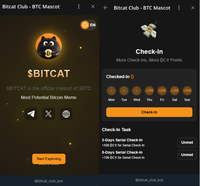 BitCat_sol_'s tweet photo. Check this $BITCAT TG miniapp 🔥
https://t.co/lhP7TjaGEt https://t.co/HP9sai9v0H