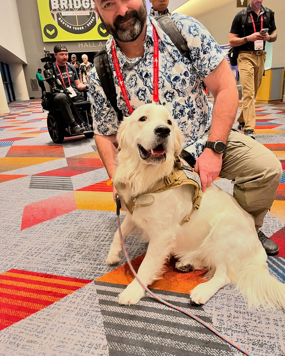 USCCA's tweet photo. GunsDotcom is out here covering the real stars of #ShotShow ...

The Pups ❤️❤️

1. Eir
2. Freedo (short for freedom)
3. Tora
4. Toto

#GunsDotcom #USCCA https://t.co/b43i5NZjJm