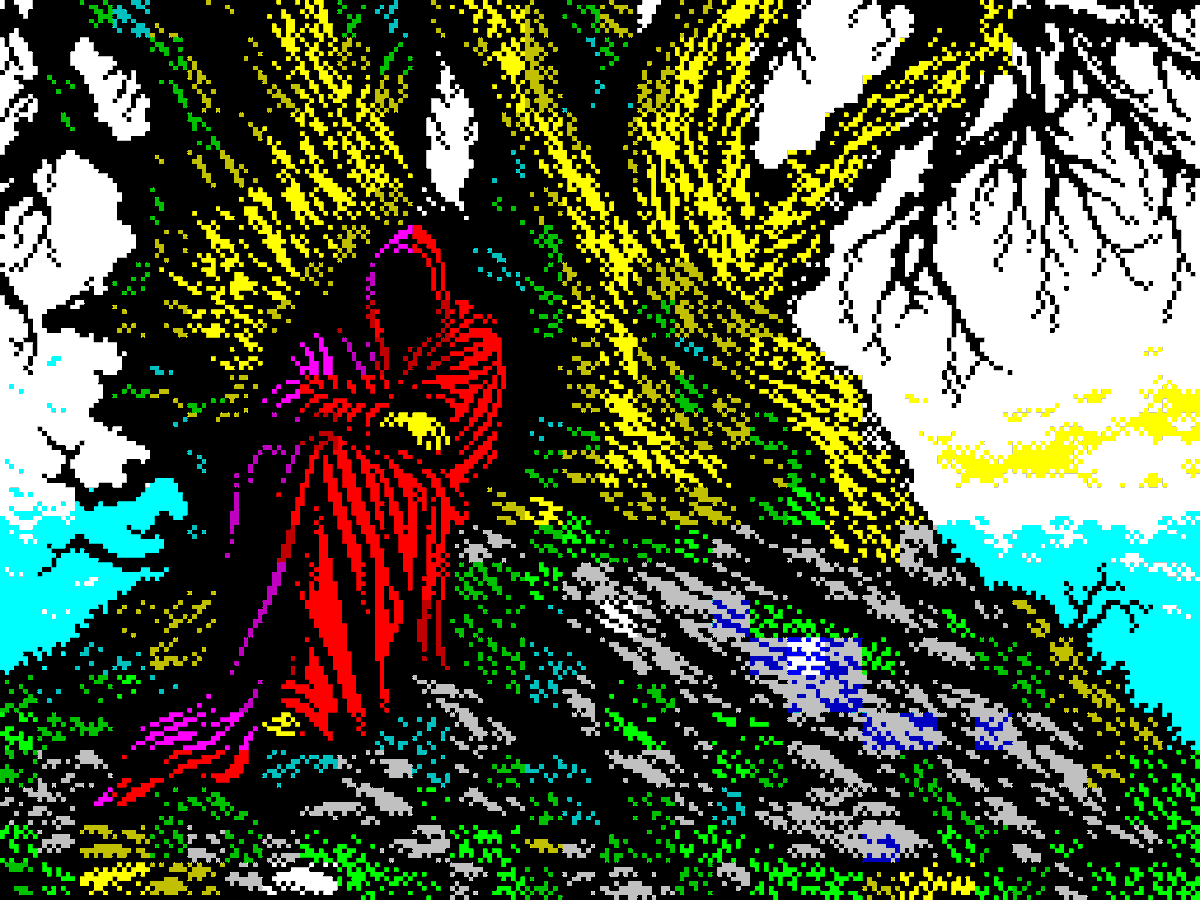 helpcomputer0's tweet photo. Monk 

#pixelart #ドット絵 #ZXSpectrum https://t.co/qjQK9O63J8