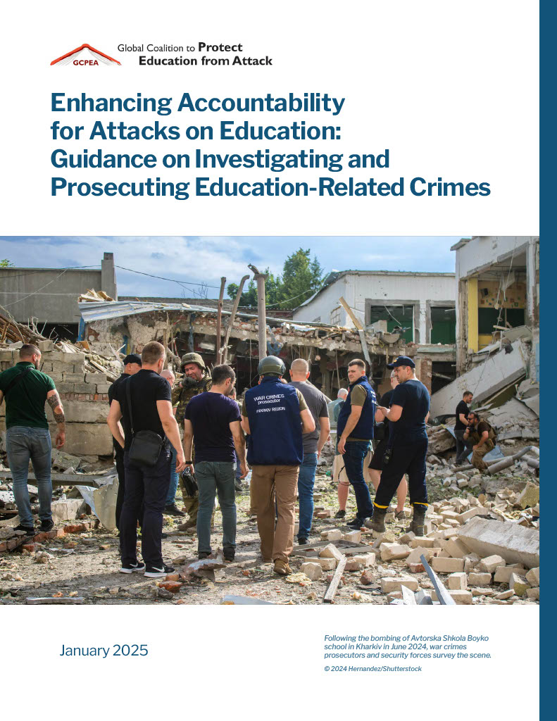 #ICYMI, <a href="/GCPEAtweets/">GCPEA Secretariat</a> has launched a guide to further accountability for #attacksoneducation.

As these attacks are rising globally, urgent action is needed to combat the lack of accountability and persistent impunity for these crimes. 

Read the guide: bit.ly/3PLqi8s