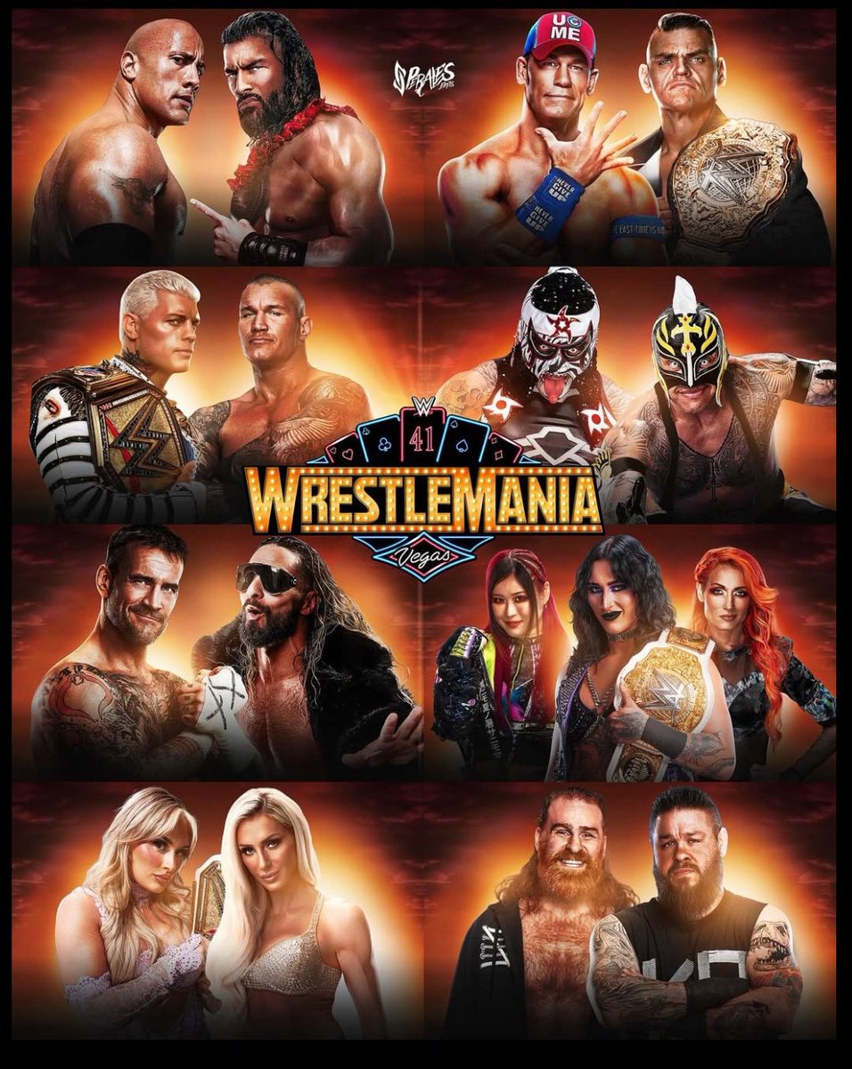 Wrestlemania 41 📍Las Vegas 

Perfect matchcard ??