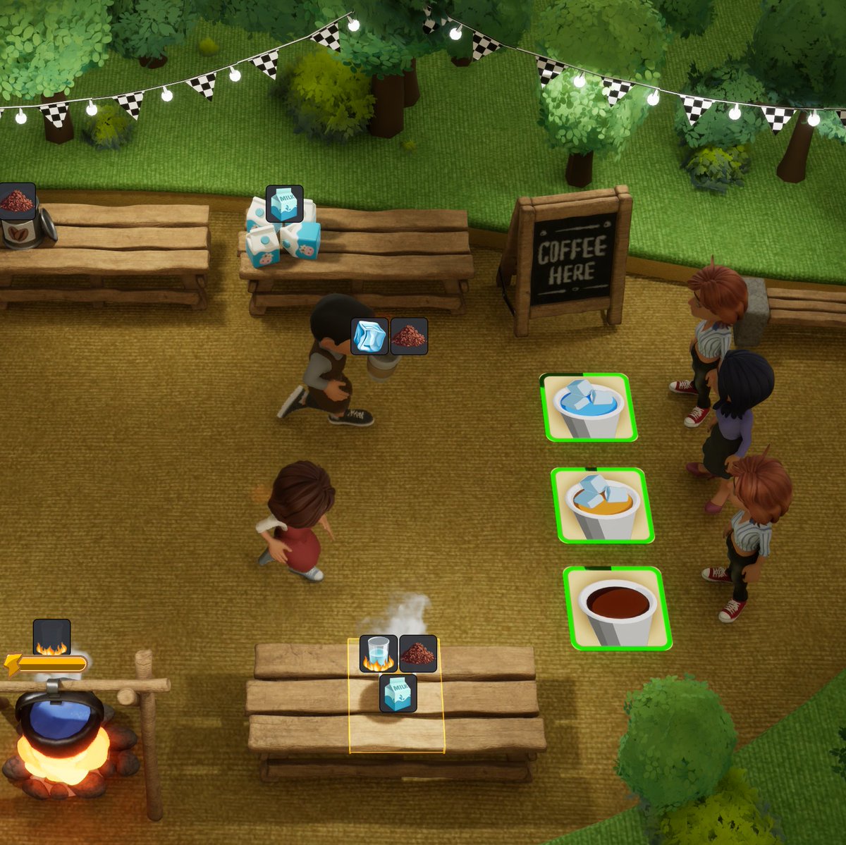 dreamonastick's tweet photo. Coffee &amp; Fun collide! Meet KOPI - the multiplayer coffee-brewing game launching on Steam this April. 🎮👫
✨ 4 unique game scenes.
🎨 Stunning 3D clay-style graphics—every moment feels real &amp; exciting! 

Click the link, Add to your Steam WISHLIST now! ➡️
https://t.co/Mc5RhgD46G https://t.co/uOqVXIvy4D