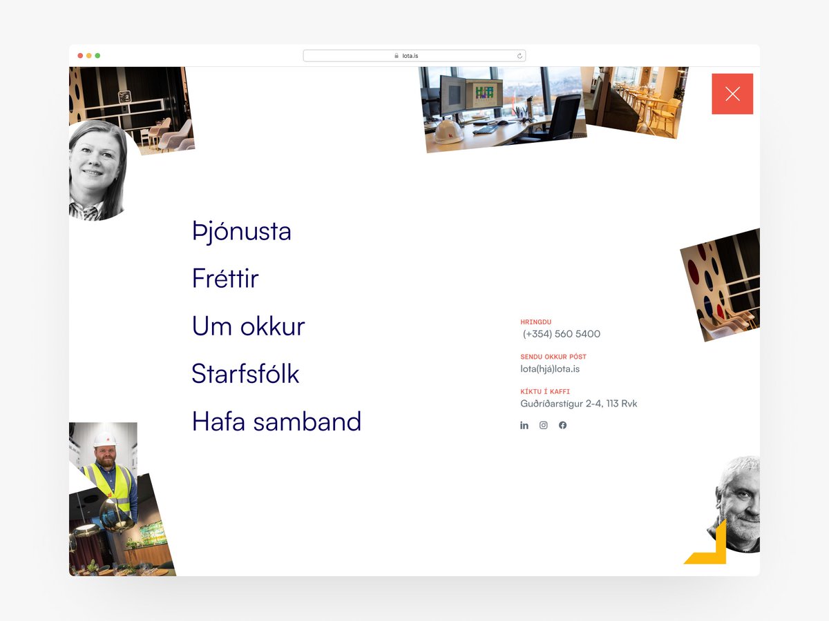 thorirr's tweet photo. Hamburger nav for Lota - Icelandic engineering and consulting firm. https://t.co/AxnBLsLx0q