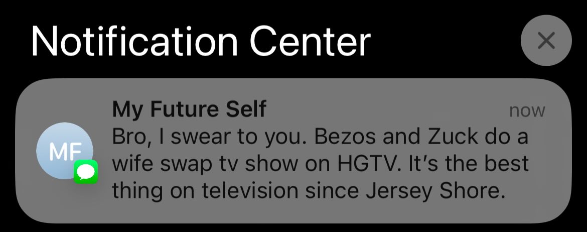 My Future Self tweet media