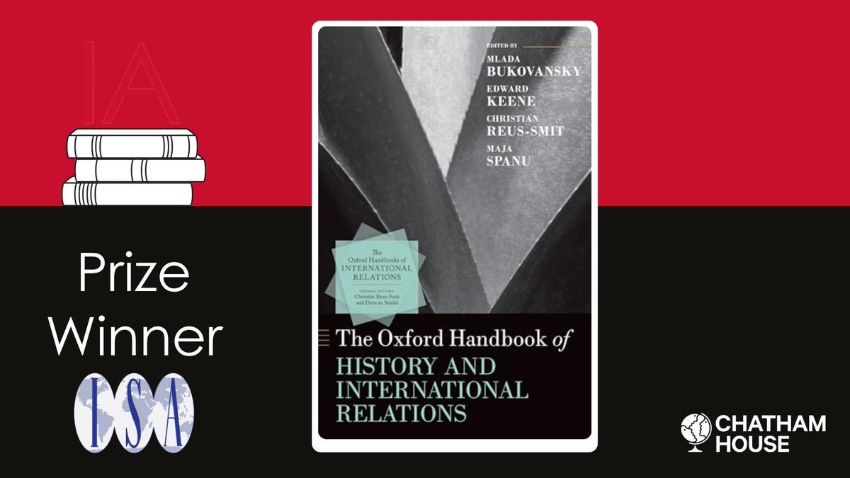 🏆 ‘The Oxford handbook of history and international relations’ by Mlada Bukovansky, Edward Keene, Christian Reus-Smit and Maja Spanu recently won the <a href="/isanet/">ISA</a> Joseph Fletcher Prize! 

If you’re curious why, read <a href="/AleksandraSpal3/">Aleksandra Spalińska</a>’s review: doi.org/10.1093/ia/iia…