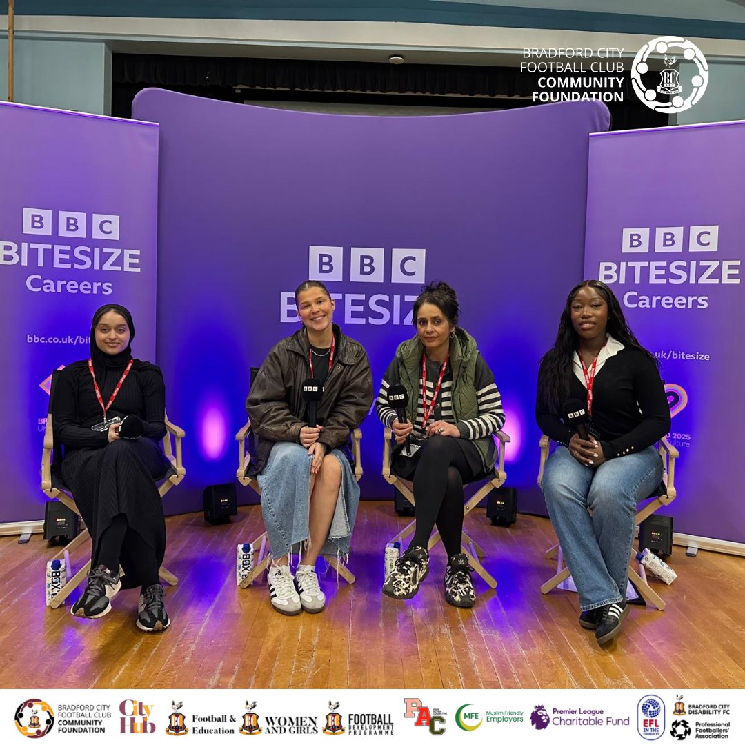 bcafc_cf's tweet image. 📚 | #Bitesize

Our own Pavan Sembi, Head of  #PAC, visited @BGGSchool this week with @bbcbitesize 😎

Pav offered unique insight to pupils about her academic and professional career 🗣️

#Bantams | @EFL_Community | @coopuk | @YouthEndowFund | @iwill_movement | @the_young_fdn