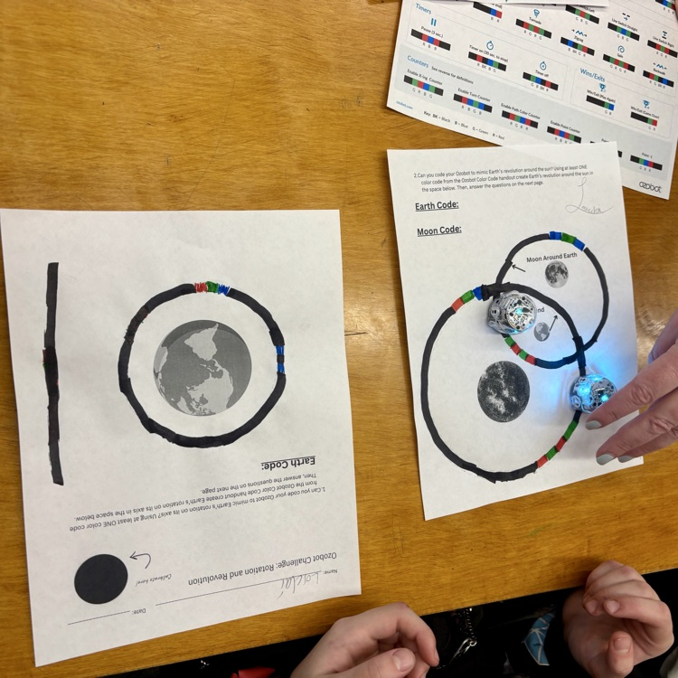WhufsdRams's tweet photo. 🌍🌕 Amazing to see students coding Ozobots to simulate Earth-Moon rotation! Hands-on #STEM learning in action @djperlow @mottola_science @WHRamTech @WHGWashington @AmplifyScience @Ozobot #WHe https://t.co/CIyRHNOlAT