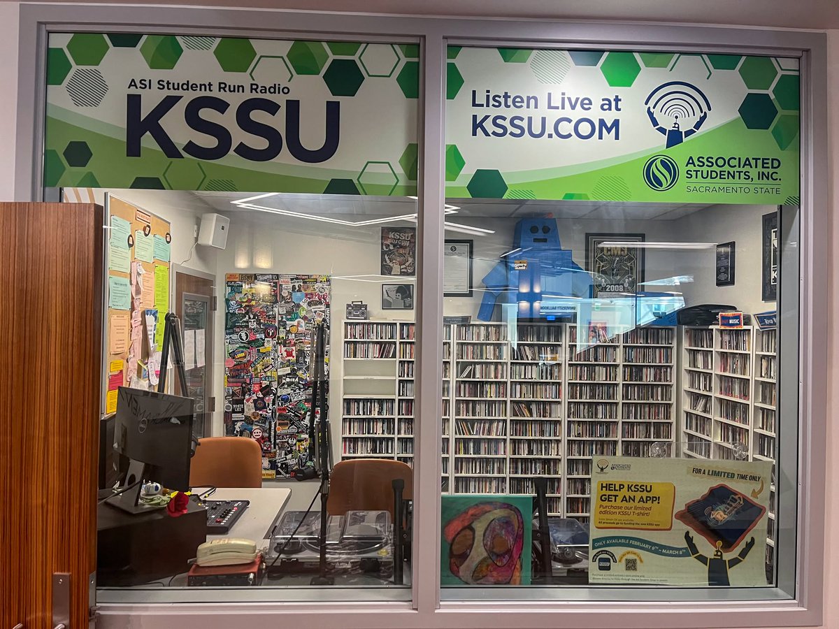 sacstateunion's tweet image. 📻 KSSU is Sac State's student-run radio, featuring shows on movies, music, podcasts, artist interviews &amp;amp; more! 🎶📡 Stream anytime with the new KSSU app—just search "KSSU" in the app store &amp;amp; start listening to student programming! 🎧✨ 

#sacstate #sacramento #KSSU