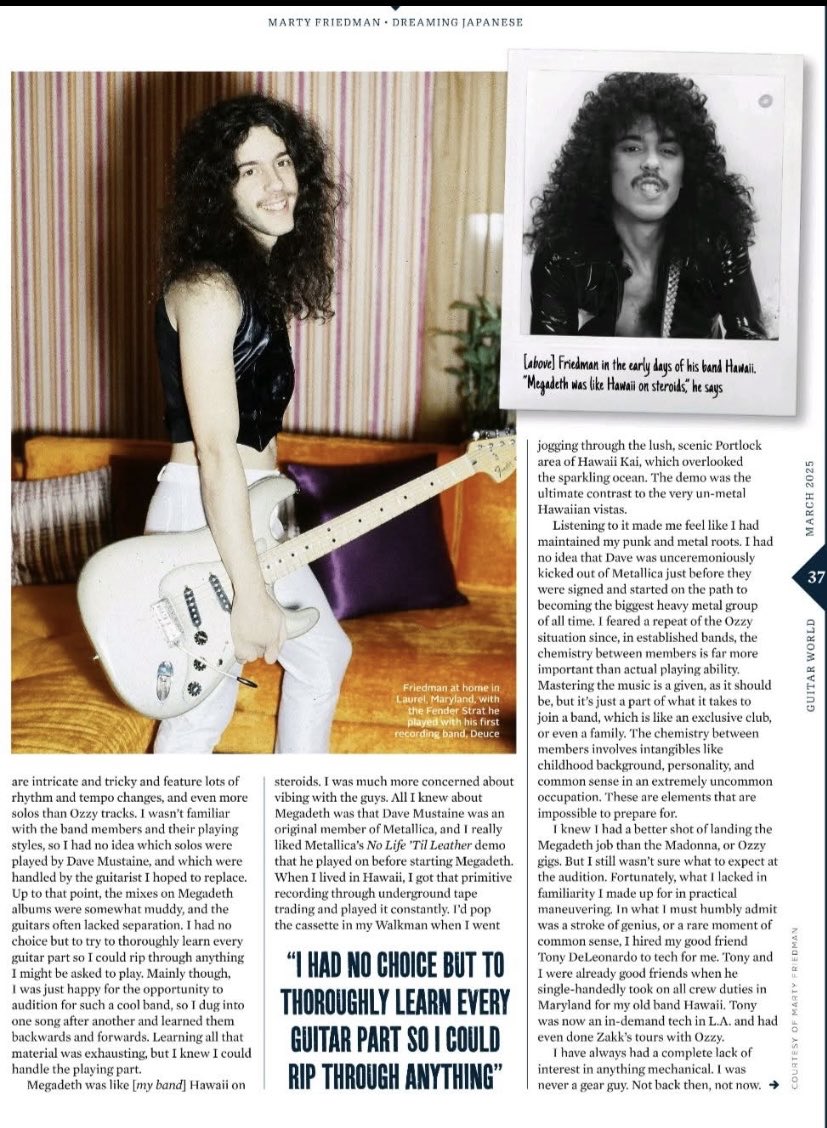Marty Friedman (@marty_friedman) on Twitter photo Big thanks to <a href="/GuitarWorld/">Guitar World</a> for showing some serious love to DREAMING JAPANESE in their latest issue! Big thanks to <a href="/GuitarWorld/">Guitar World</a> for showing some serious love to DREAMING JAPANESE in their latest issue!