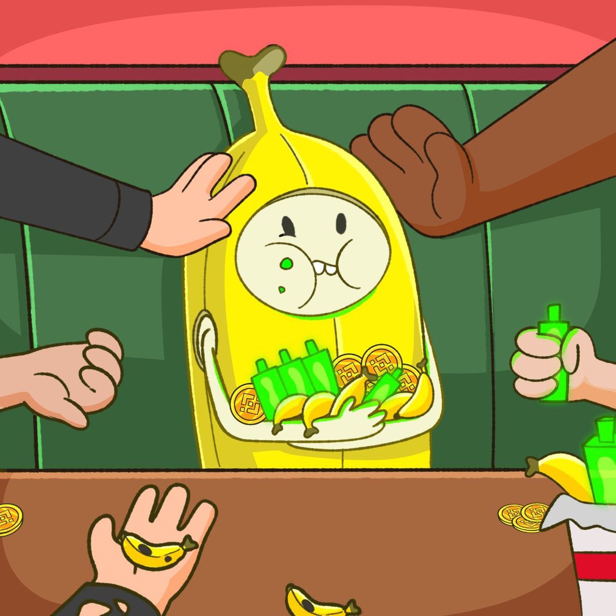 Protect Your $BANANA!The team is actively buying more and more
So far, we've completed:
2 Buybacks
Burns totaling 10 BNB

Keep your $BANANA safe with us!

bscscan.com/tx/0x500dbf96e…

bscscan.com/tx/0x6f66cef68…

bscscan.com/tx/0x39b87bec9…

bscscan.com/tx/0xcad8dd7ac…

bscscan.com/tx/0x500dbf96e…