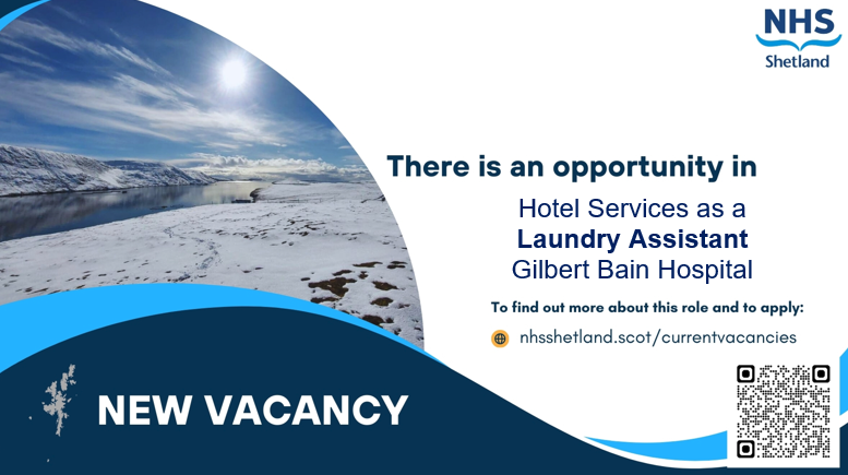 New Vacancy – Laundry Assistant 
An opportunity has arisen for a Laundry Assistant within our team based at Gilbert Bain Hospital Laundry.