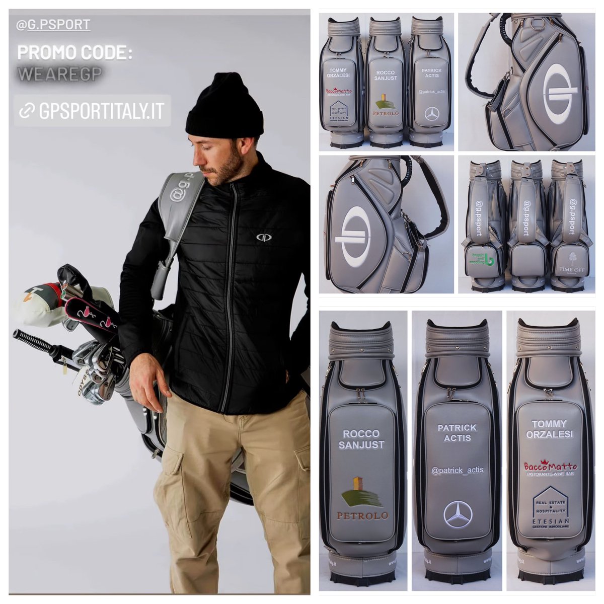 MPDCustomGolf's tweet photo. Check out our Client @patrick_actis Italian athletic line of clothing G P Sport Both Men & Women. They are absolutely Gorgeous!
#gpsport #patrickactis #italian #italianstyle #italianclothing #golfitaly #mpdcustomgolf https://t.co/EtEUWmiD0w