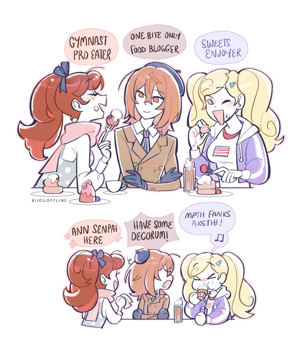 bijouoffline's tweet image. inventing sumi goro ann friendship #p5r