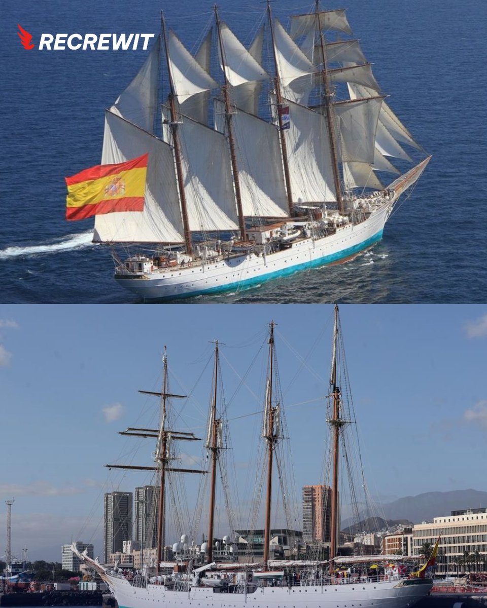 RECREWIT's tweet photo. #JuanSebastiandeElcano #NavalTraining #PrincessLeonor #GlobalVoyage https://t.co/arAZuzxzUk