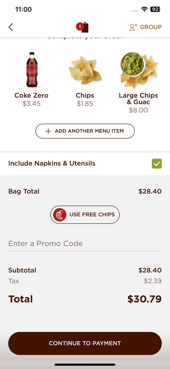 RaulJesusC's tweet photo. @sam_d_1995 I recreated your order with the prices for each extra cost item. $30.79 for the most expensive burrito possible in my area, half of what you’re claiming it to be. https://t.co/8Rxl16bFU4