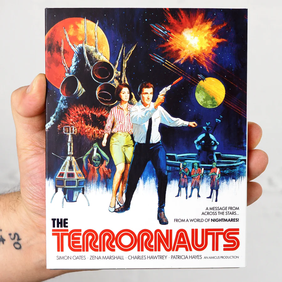 VinegarSyndrome's tweet photo. One of the strangest films to emerge from @AmicusHorror, VSL proudly brings THE TERRORNAUTS to Blu-ray for the first time, newly restored in 4K from its long-lost original 35mm camera negative and in the longest version ever on home video. Pre-order at https://t.co/vfQSGCWPGT 🛸 https://t.co/pf2I8TJpCv