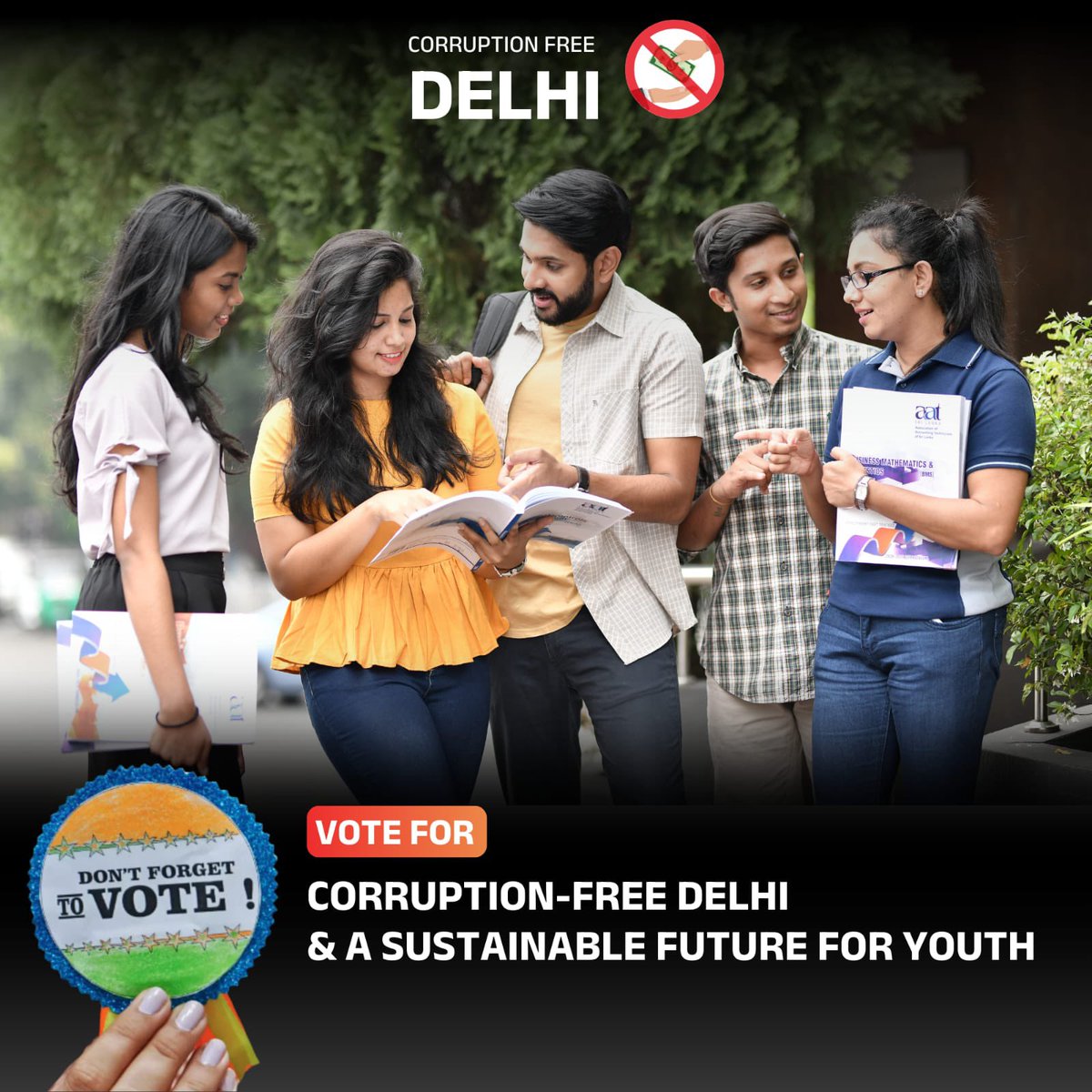 DelhiVigBharati's tweet image. भ्रष्टाचार मुक्त प्रशासन युवाओं के लिए समान अवसर और उज्जवल भविष्य सुनिश्चित करेगा। पारदर्शिता और सतत विकास से वे सशक्त बनेंगे और आत्मनिर्भर समाज की नींव रखेंगे।

“दिल्ली प्रदेश को भ्रष्टाचार से मुक्त करने के लिए अपने मत का सही इस्तेमाल कीजिए“

#vote4delhi #DelhiElection2025