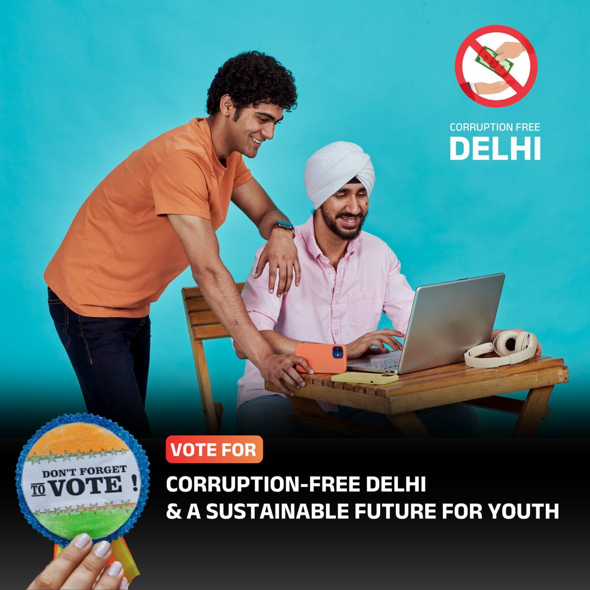 DelhiVigBharati's tweet image. भ्रष्टाचार मुक्त प्रशासन युवाओं के लिए समान अवसर और उज्जवल भविष्य सुनिश्चित करेगा। पारदर्शिता और सतत विकास से वे सशक्त बनेंगे और आत्मनिर्भर समाज की नींव रखेंगे।

“दिल्ली प्रदेश को भ्रष्टाचार से मुक्त करने के लिए अपने मत का सही इस्तेमाल कीजिए“

#vote4delhi #DelhiElection2025