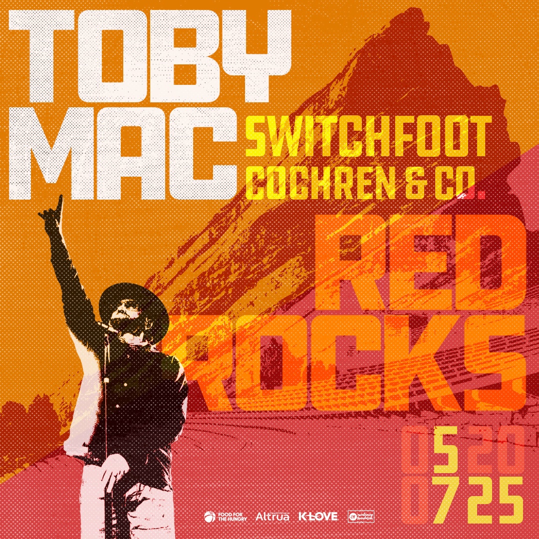 Somebody pinch me cause I must be dreamin’! 🤯 We are headed to the legendary Red Rocks amphitheater with THE <a href="/tobymac/">TobyMac</a>  and <a href="/switchfoot/">Switchfoot</a>  on May 7!   Tickets go on sale Friday 1/31 get them before they’re gone!