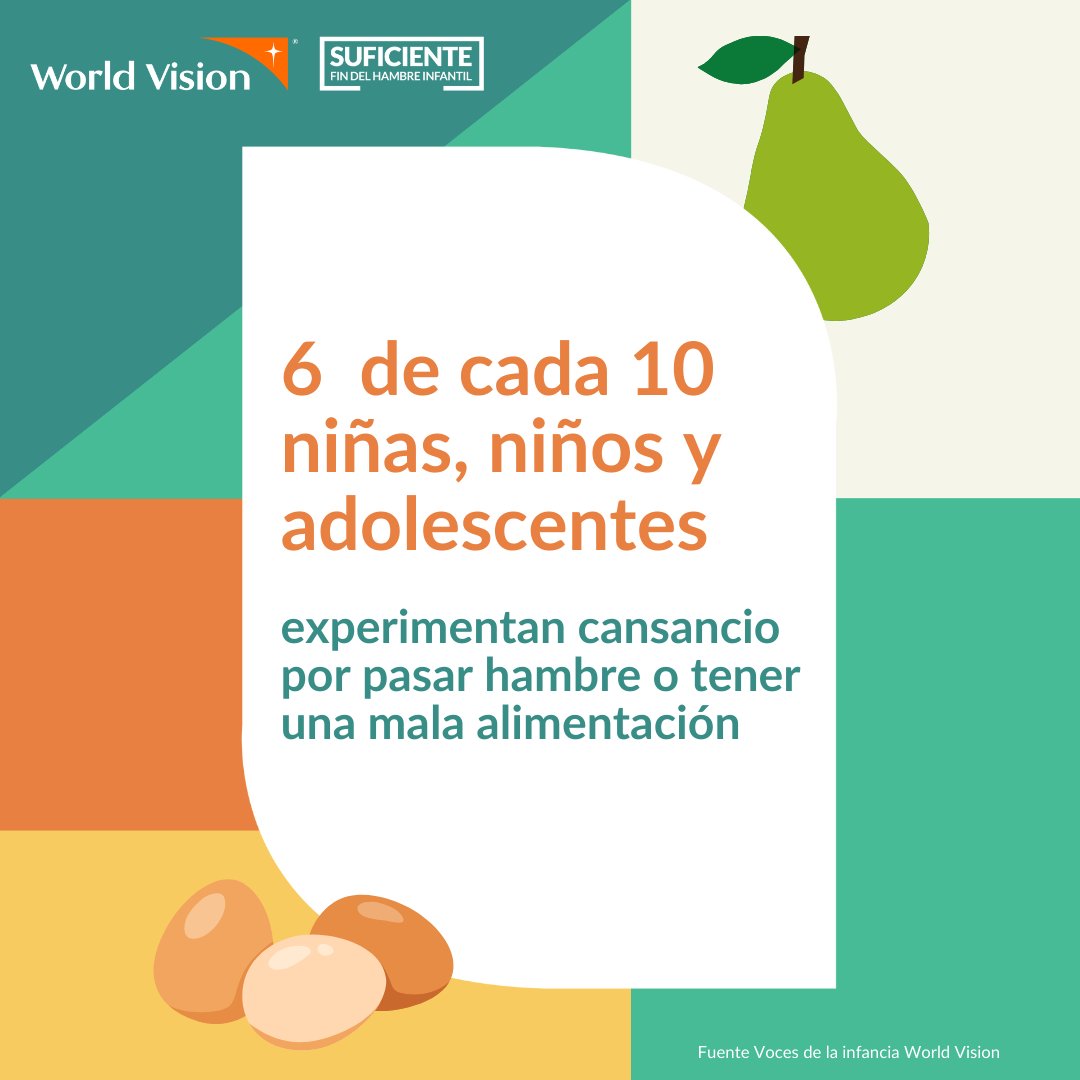 ⚡️🏃 Un niño por naturaleza es activo y lleno de energía, sin embargo en nuestro país muchos niños se han quedado sin energía, sufriendo graves problemas en su salud, como anemia, dolores de cabeza, cansancio y más, todo esto debido a la falta de alimentos.  😞🌽🥕