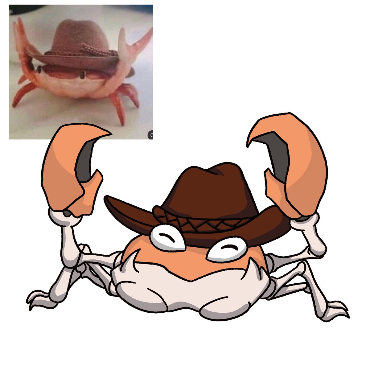 Rulini's tweet photo. Kuki Kuki Kabby vaquero 🦀🤠

#vaquero #cowboy #funny #pokemon #krabby #procreate #cute #tierno #poke #gen #drawing #digitalart #digital #dibujo #crab #dibujo https://t.co/FrGgyJMl9H