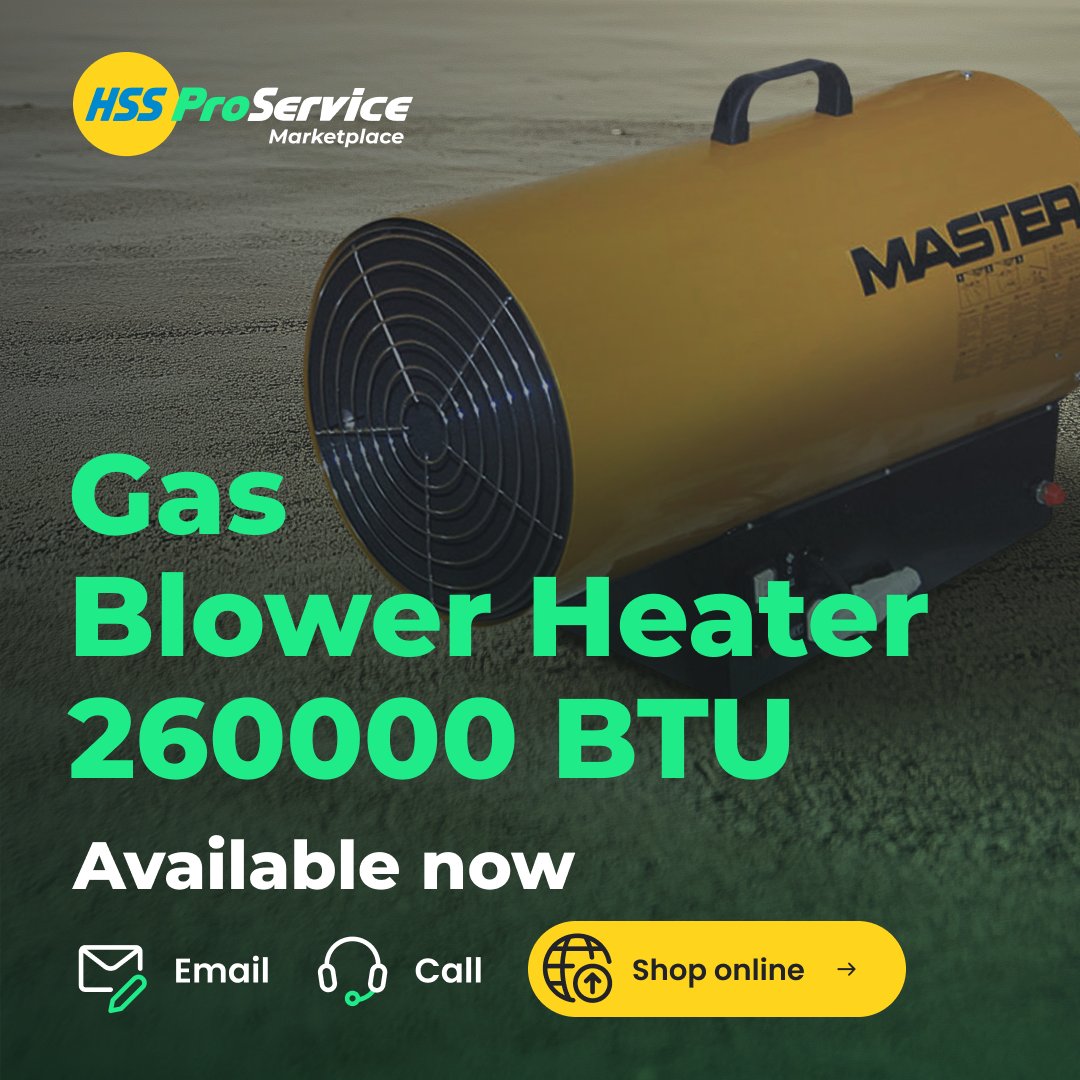 HSSProServiceMp's tweet photo. On site this weekend?

It's going to be windy one ...

Keep your team warm with our heating range, such as the Gas Blower Heater 260000 BTU.

Whether you're looking for advice, or to hire kit now, get in touch via:

Email: ashonecall@hss.com

Phone: 0161 266 7919

Or, log in to the marketplace: https://t.co/lKLNQ2jJto