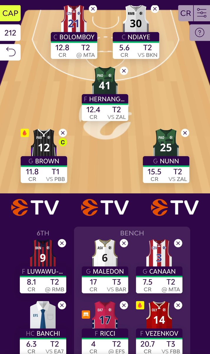 EL_Fantasy_Tips's tweet image. #EuroLeagueFantasy #round23

This is my team for unlimited draft week.