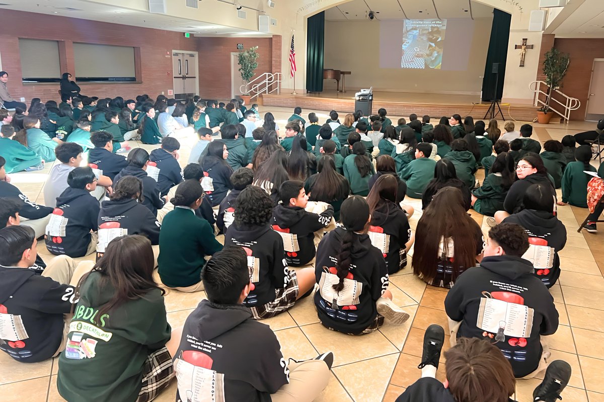 Thank you St .John Baptist de la Salle School in Granada Hills for inviting us.  The students were great. An anti-bullying presentation is important for teaching middle school students empathy, respect, and how to create a positive, inclusive environment. #stopbullying