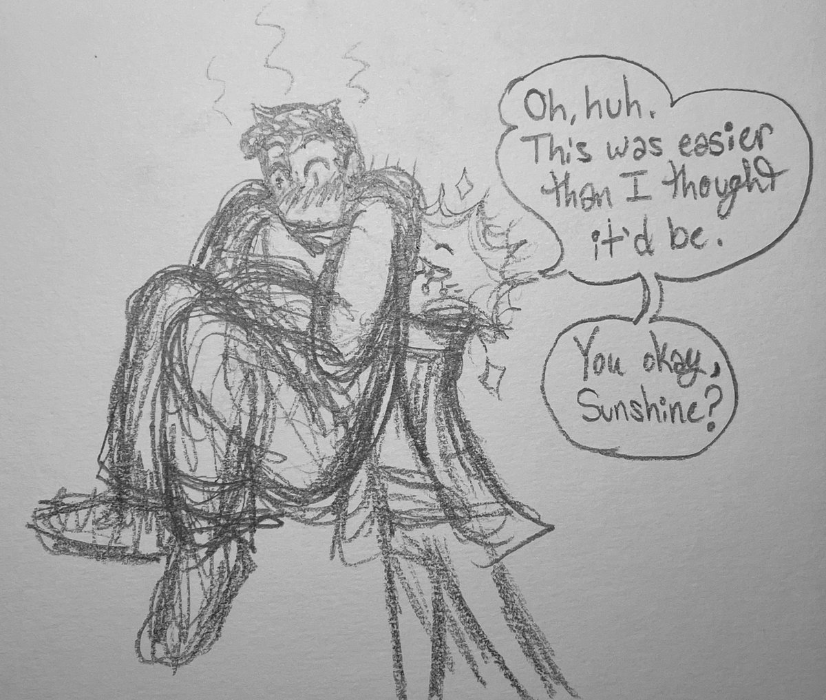 AEB_art's tweet photo. accidentally making a heart shaped speech bubble in the last pic made me giggle 

(2/2) https://t.co/dD7u0BkTvP