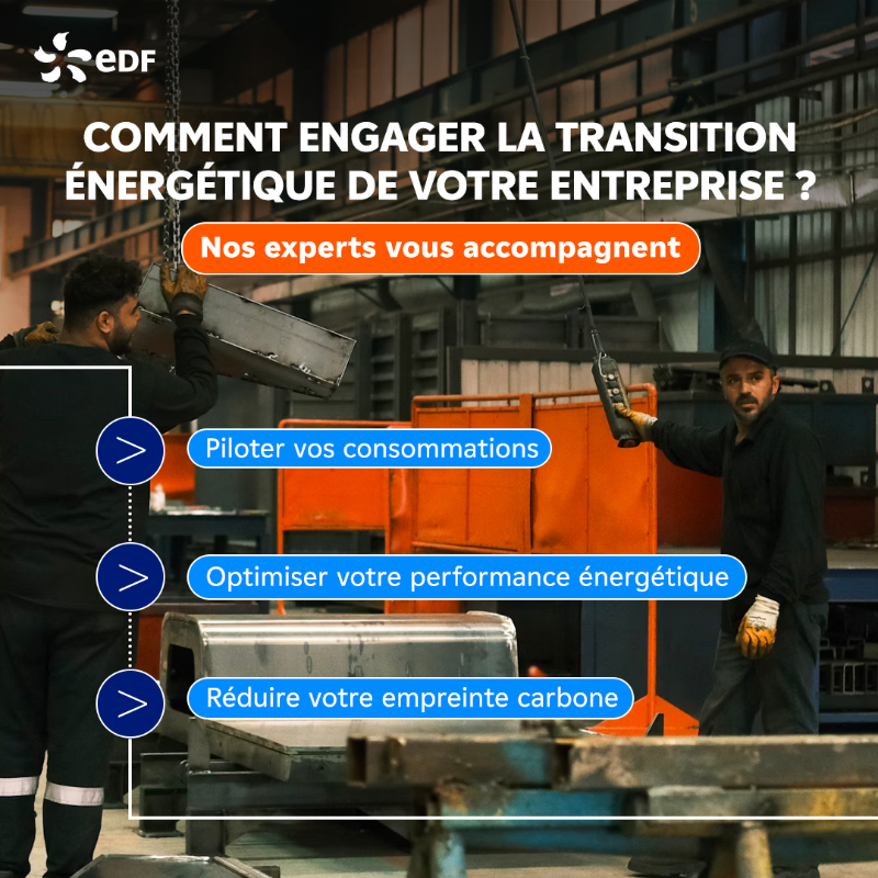 EDF_Entreprises's tweet photo. Professionnels, comment engager la décarbonation de votre
entreprise ? â
Profitez d'un accompagnement expert pour un projet Ă©nergĂ©tique adaptĂ© Ă vos besoins spĂ©cifiques !â
â
En 2025, construisons ensemble un avenir Ă©nergĂ©tique durable. Nous vous guidons ! đ â
â
#DLDFev