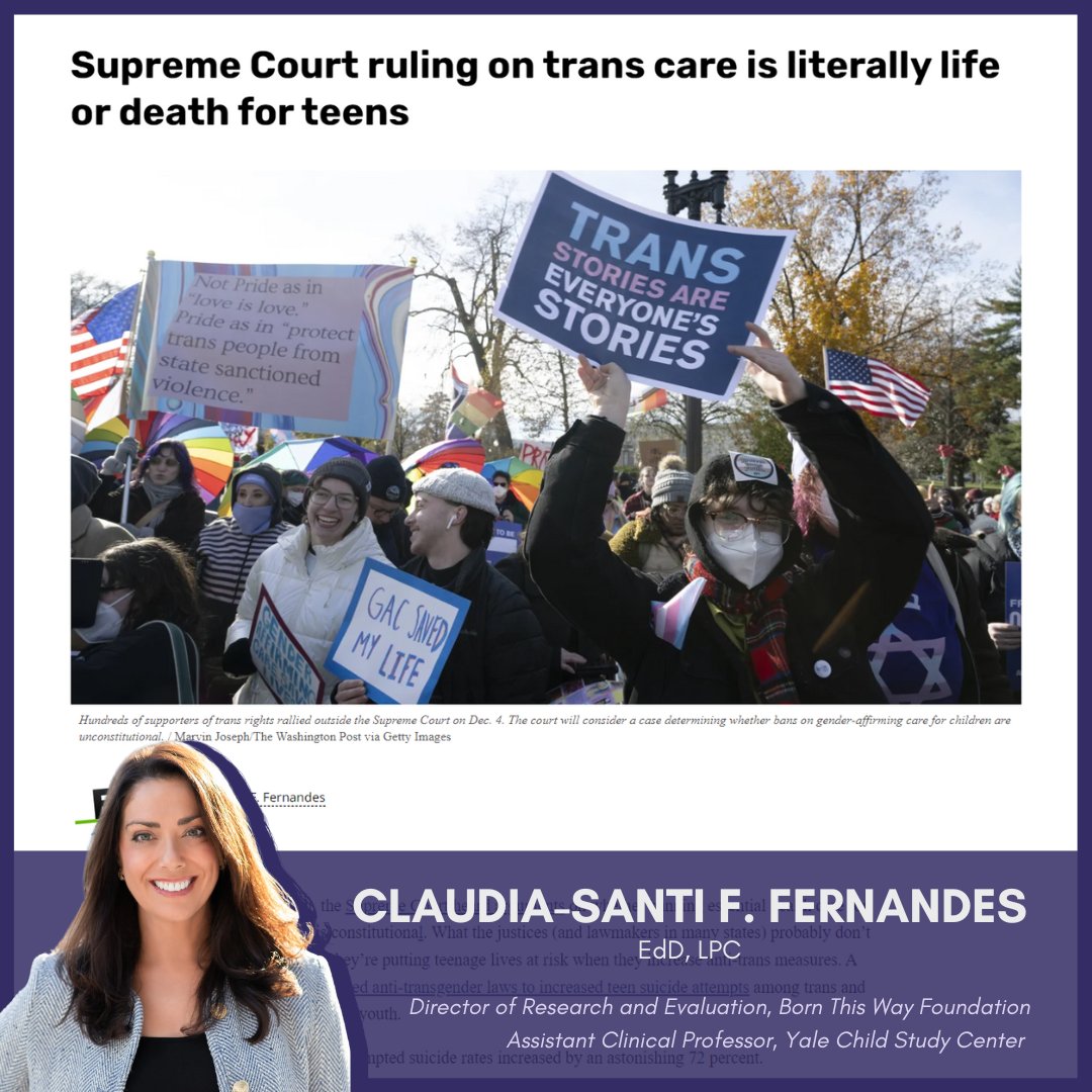 XRPeds's tweet image. Powerful op-ed by collaborator, Dr. Claudia-Santi F. Fernandes, Director of Research and Evaluation for the Born This Way Foundation!
A critical read — check it out!
thefulcrum.us/governance-leg…
#BornThisWayFoundation #YouthAdvocacy #LGBTQSupport