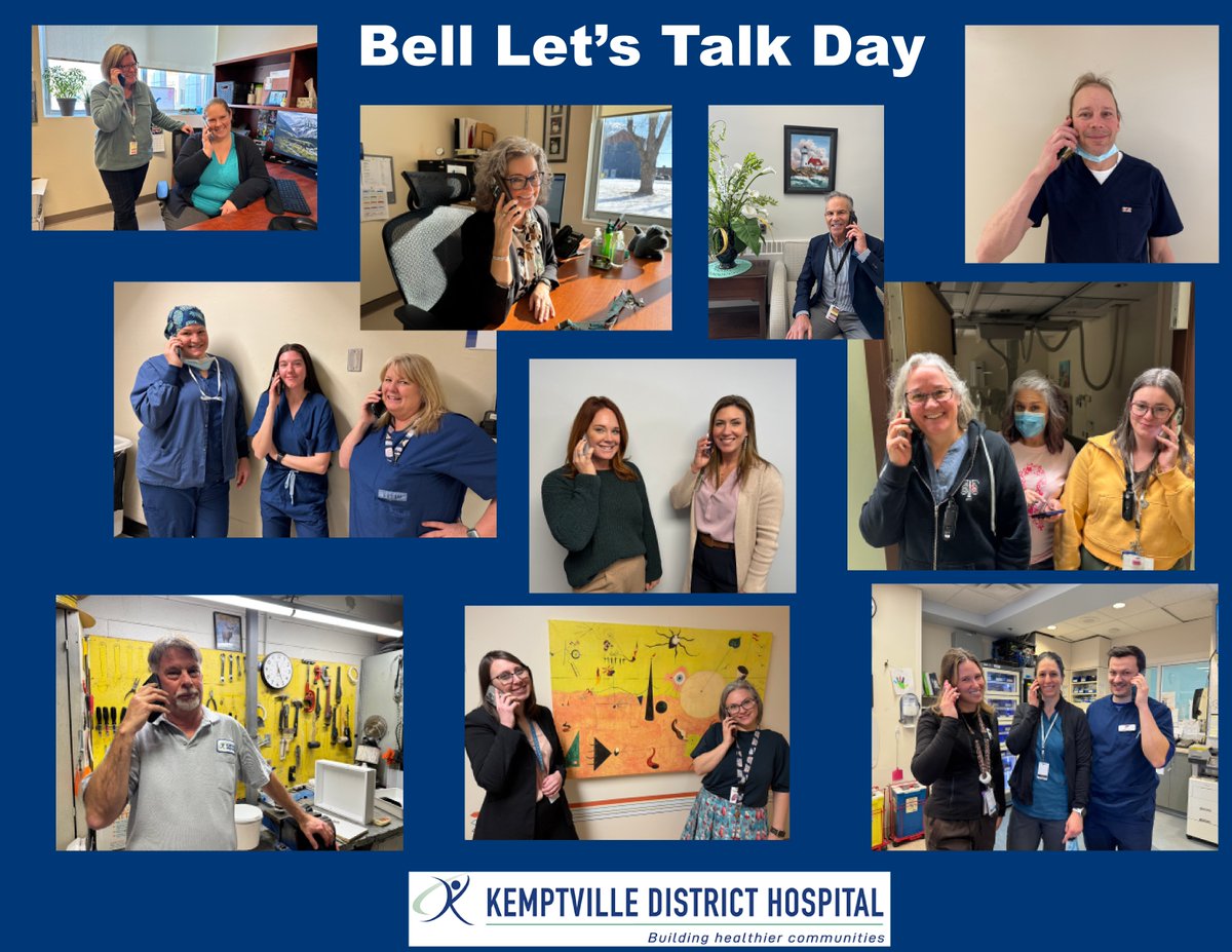 It’s #BellLetsTalk day and KDH is committed to highlighting the importance of mental health. People are encouraged to support the text-to-donate campaign, with 100% of proceeds going to six youth mental health providers. Visit letstalk.bell.ca for more information.
