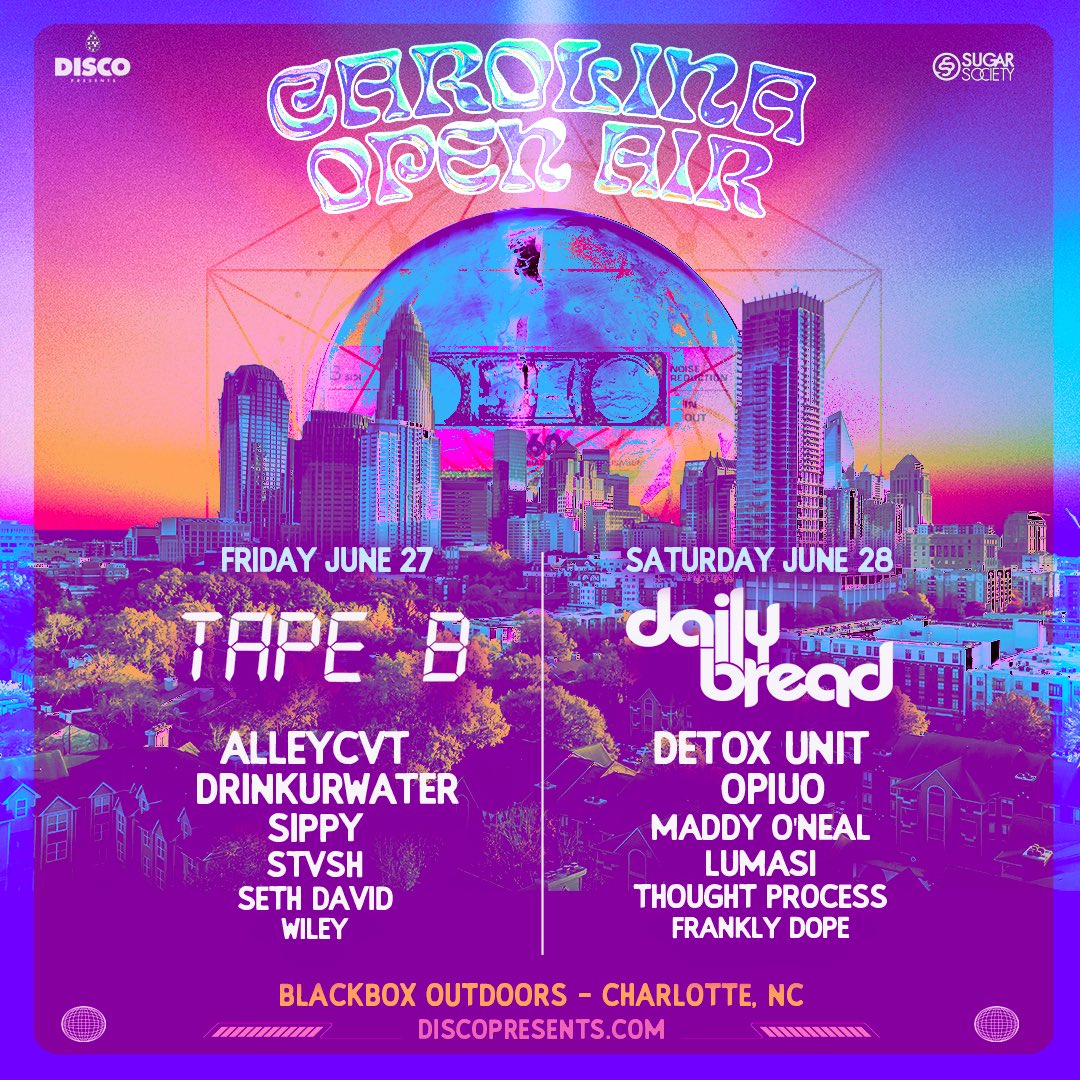 thoughtfulbeats's tweet photo. making our return to Charlotte this summer! https://t.co/GFwCzbBoZK