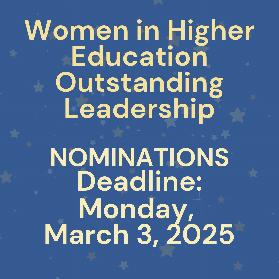 VirginiaNetwork's tweet photo. Outstanding Leadership Award Nomination - Virginia Network for Women in Higher Education! 

https://t.co/iZUMMCxZYo https://t.co/WStC7rBe1O