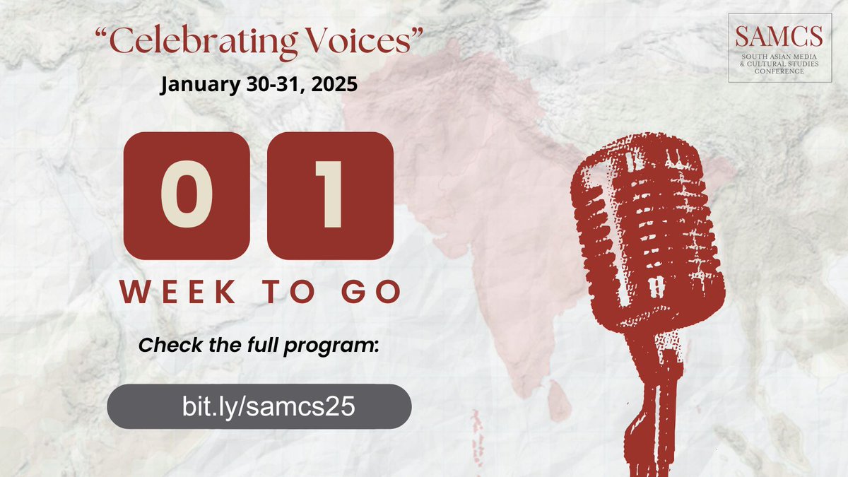 🚨 The #SAMCS25 is just ONE WEEK away! 🎉 Check out the full program and start planning your must-attend sessions! 🔥

👉 bit.ly/samcs25

We can't wait to see you there! 🙌 #SAMCS25 #OneWeekToGo #Countdown